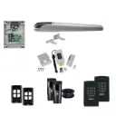 BOB 5 High Thrust Long Stroke ITALIAN Electric 24V Low Voltage Automatic Swing Driveway Gate Opener Kit ROBUST Heavy Duty Design with TWO Keypads Entry Exit