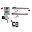 BOB 5 High Thrust Long Stroke ITALIAN Low Voltage 24V Automatic Double Swing Driveway Gate Opener 24 Volt Kit ROBUST Heavy Duty Design BASE KIT 