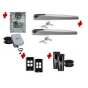 BOB 5 High Thrust Long Stroke ITALIAN Low Voltage 24V Automatic Double Swing Driveway Gate Opener 24 Volt Kit ROBUST Heavy Duty Design for Trade Installers 