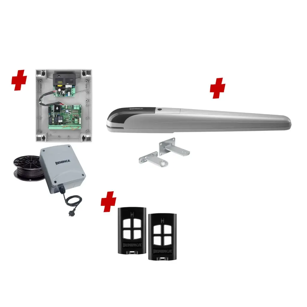 BOB 5 High Thrust Long Stroke ITALIAN Low Voltage 24V Automatic Swing Driveway Gate Opener 24 Volt Kit ROBUST Heavy Duty Design BASE KIT