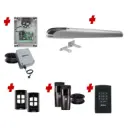 BOB 5 High Thrust Long Stroke ITALIAN Low Voltage 24V Automatic Swing Driveway Gate Opener 24 Volt Kit ROBUST Heavy Duty Design with Keypad Pin Code