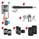 TOM 5 Telescopic Long Stroke ITALIAN Electric 24V Low Voltage Automatic Swing Driveway Gate Opener Kit ROBUST Heavy Duty Design with Wifi Mobile App Control and Keypad Entry Exit