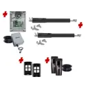TOM 5 Telescopic Long Stroke ITALIAN Low Voltage 24V Automatic Double Swing Driveway Gate Opener 24 Volt Kit ROBUST Heavy Duty Design for Trade Installers