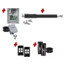 TOM 5 Telescopic Long Stroke ITALIAN Low Voltage 24V Automatic Swing Driveway Gate Opener 24 Volt Kit ROBUST Heavy Duty Design for Trade Installers