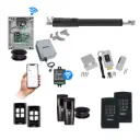 TOM 5 Telescopic Long Stroke ITALIAN Low Voltage 24V Automatic Swing Driveway Gate Opener 24 Volt Kit with Wifi Mobile App Control and Keypad Entry Exit