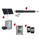 TOM 5 Telescopic Long Stroke ITALIAN Solar Powered Automatic Swing Driveway Gate Opener 24 Volt Kit ROBUST Heavy Duty Design BASE KIT
