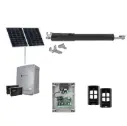 TOM 5 Telescopic Long Stroke ITALIAN Solar Powered Automatic Swing Driveway Gate Opener 24 Volt Kit ROBUST Heavy Duty Design BASE KIT