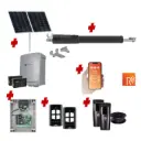 Remootio TOM 5 Telescopic Long Stroke ITALIAN Solar Powered Automatic Swing Driveway Gate Opener 24 Volt Kit ROBUST Heavy Duty Design
