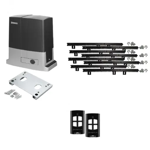 [BULL624-P-BK] Beninca BULL 624 Electric 24V Low Voltage Automatic Sliding Driveway Gate Opener Kit Heavy Duty POWERFUL Design BASE KIT