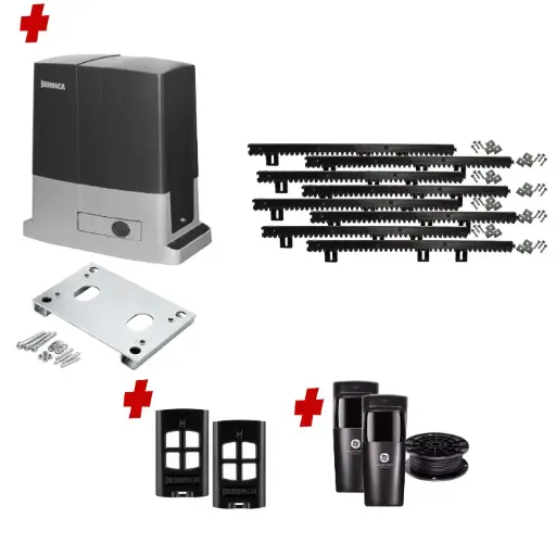 [BULL624-P-I] Beninca BULL 624 Electric 24V Low Voltage Automatic Sliding Driveway Gate Opener Kit Heavy Duty POWERFUL Design for Trade Installer