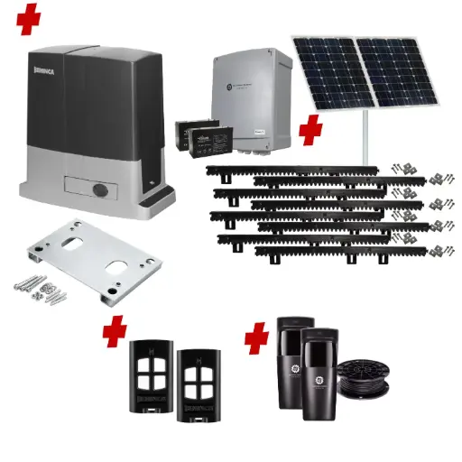 [BULL624-SOLAR-I] Beninca BULL 624 Solar Powered Automatic Sliding Driveway Gate Opener 24 Volt Kit Heavy Duty POWERFUL Design for Trade Installers