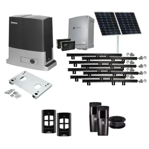 [BULL624-SOLAR-I] Beninca BULL 624 Solar Powered Automatic Sliding Driveway Gate Opener 24 Volt Kit Heavy Duty POWERFUL Design for Trade Installers