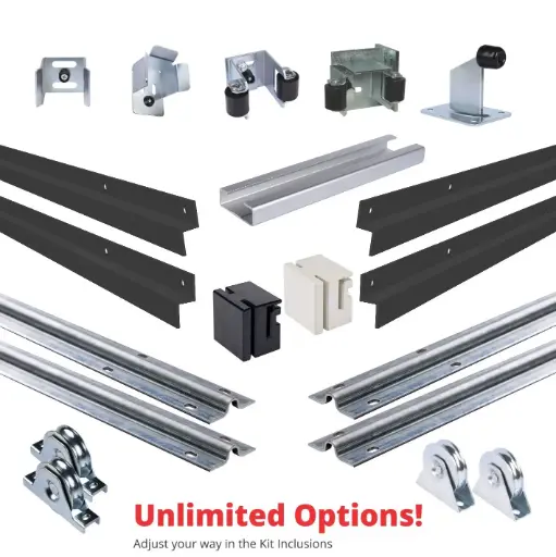 [PICKUP-SGHK-RES-55-CLAD] Long Lengths (5.3m – 5.7m) Complete Residential Sliding Gate Hardware Package Kit suitable for Steel, Aluminum, Spears and Vertically Cladded Gates (5.3m, 5.4m, 5.5m, 5.6m, 5.7m meter gates)