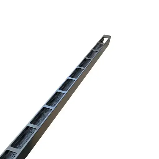 [ALU-PUNCHEDCHANNEL-65x16-WG] 1800mm Punched Channel Woodland Grey (65x16 Punch) (Per Unit)