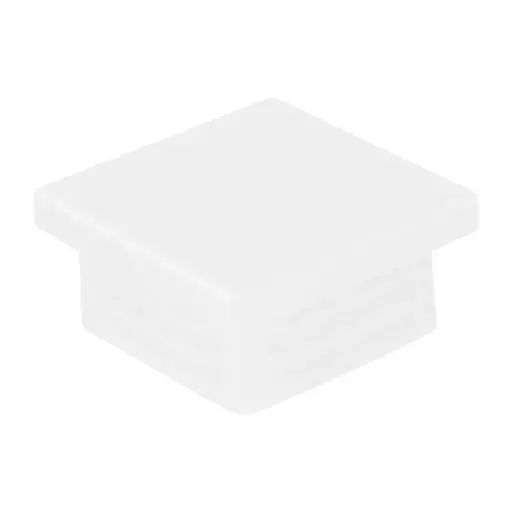[PC-4040-WH] 40x40 Plastic Cap (White)