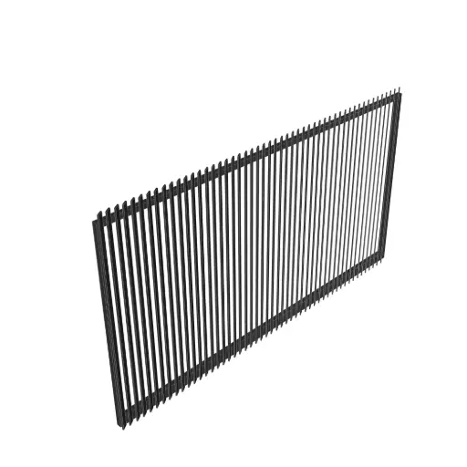 [CUSTOM-PEDESTRIAN-ANGLE-BLADE] Custom Angled Blade Pedestrian Gate (Aluminium)