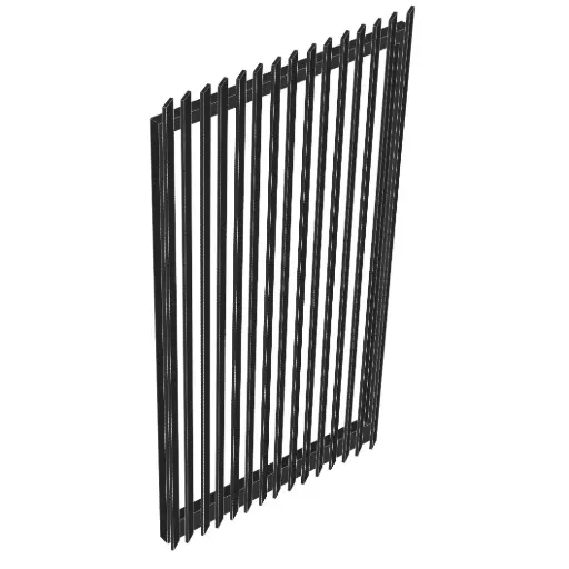 [CUSTOM-PEDESTRIAN-ANGLE-BLADE] Custom Angled Blade Pedestrian Gate (Aluminium)