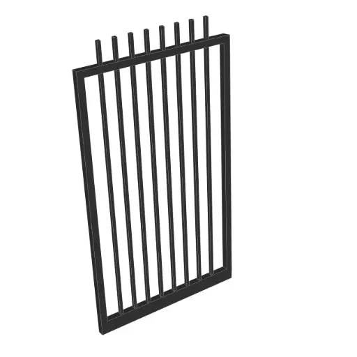 [CUSTOM-PEDESTRIAN-ROD] Custom Rod Top Pedestrian Gate (Steel)