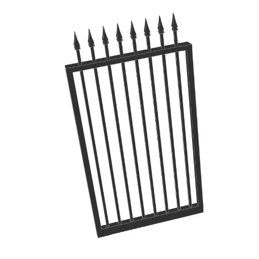 [CUSTOM-PEDESTRIAN-SPEAR] Custom Spear Top Pedestrian Gate (Steel)