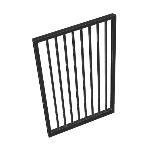 [CUSTOM-PEDESTRIAN-BAR] Custom Vertical Bar Pedestrian Gate (Steel)