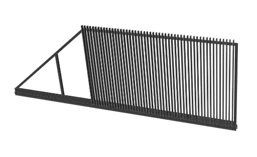 [CUSTOM-PANELONLY-CANTILEVER-VERT-BLADE] Custom CANTILEVER Vertical Blade Sliding Gate (Steel) Gate Panel Only