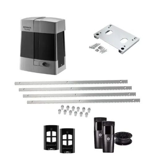 [BULL1224TURBO-P-CI2] Extra Heavy Duty COMMERCIAL GRADE Automatic Sliding Gate With BULL1224 TURBO Electric Sliding Gate Motor Kit (1200KG/10M MAX) 
