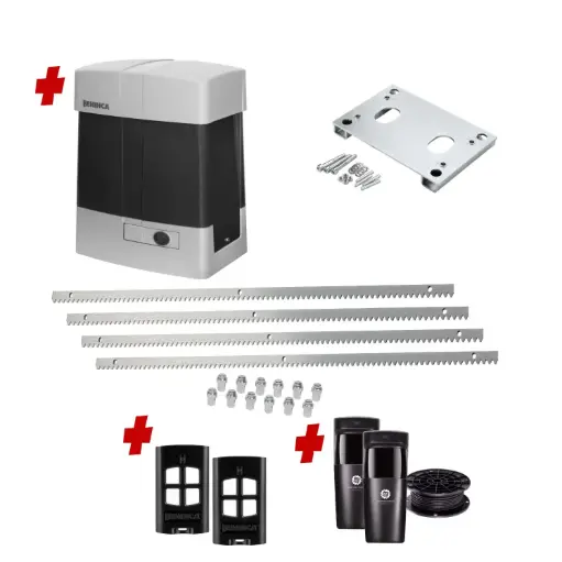 [BULL1524SE-P-CI2] Extra Heavy Duty COMMERCIAL GRADE Automatic Sliding Gate With BULL 1524 SE Electric Sliding Gate Motor Kit (1500KG/10M MAX)