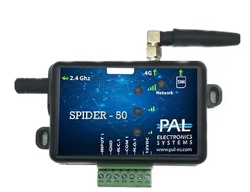 [PAL-SPIDER50] PALGATE Mobile App and Call - 4G GSM + Bluetooth Controller - 1x Input and 1x Output Bluetooth – 50 USERS (Spider 50)