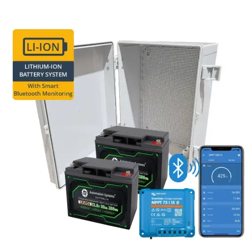 [LI-20aH-BBOX-XL-VICTRONSMART] 20aH LITHIUM Battery System with Victron Smart 75/10 Bluetooth Controller In Premier BBOX-XL Enclosure