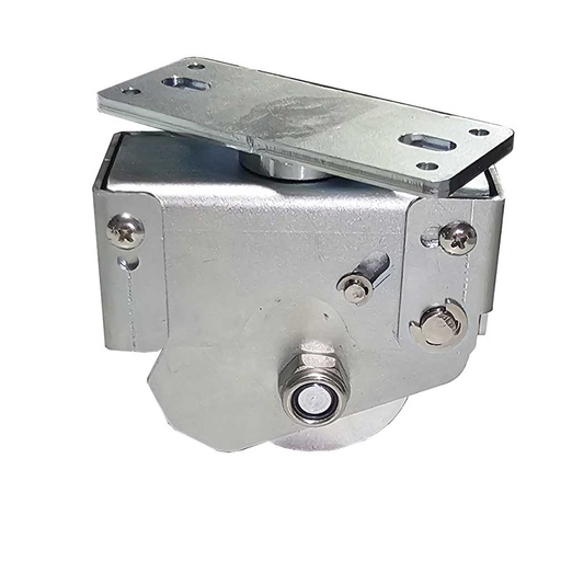 [RADIUS-V3SL-WHL-SLS/E] (SLS/E Panel) Screw On Surface Mount TURNING TYPE (WITH SPRING LOAD DAMPENING 20MM TRAVEL) 360 Degree Radius/Sectional Sliding Gate Wheel R10 U Groove