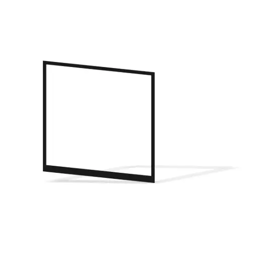 [FRAME15-1485] 1485mm x 1500mm Cladding Driveway Gate Frame (Internal/External Cladding) (Satin Black Powder Coat)