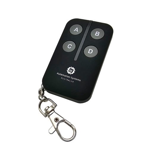 [STX4K-BLK-REMOTE] Automatic Gate Remote Control Keyring Mounting STX4K Black