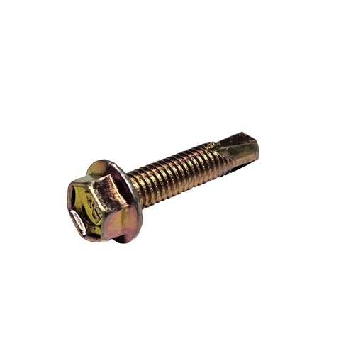 [TEK-8-40mmx50] 8mm x 40mm Self Drilling SUPER Metal Tek Screws Yellow Zinc (50 Pack)