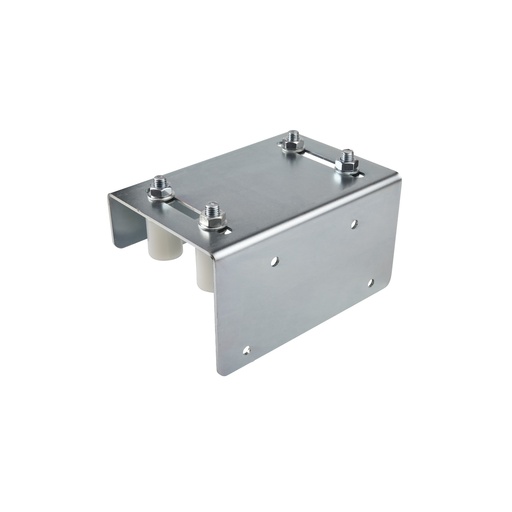 [NR-WH-40100-BR-0110] FOUR POINT Top Nylon Guide Roller 100x40mm Rollers in Adjustable 300mm Wide Bracket for gates up to 110mm Sliding Gate