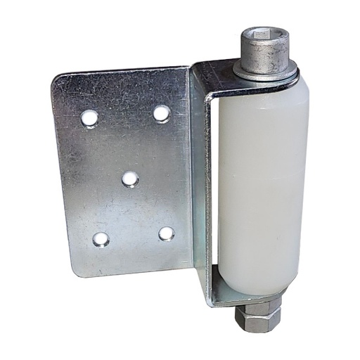 [IR-100-WH] Pair of 100mm Independent Sliding Gate Top Nylon Guide Roller (White) M14 Through Bolt