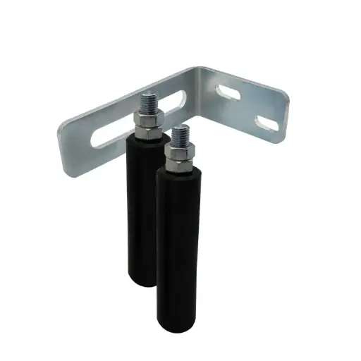[RBS-250BLK-165] 250mm Roller Set with 165mm Standard Bracket Sliding Gate Upper Roller Guide Kit