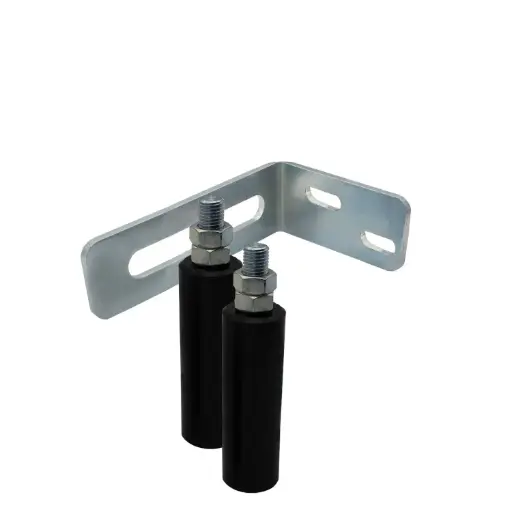 [RBS-150BLK-165] 150mm Roller Set with 165mm Standard Bracket Sliding Gate Upper Roller Guide Kit