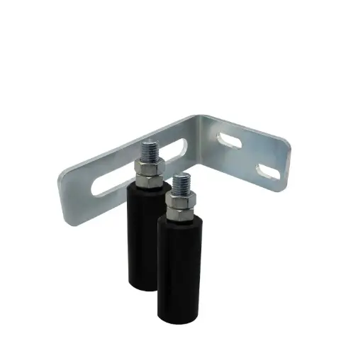 [RBS-100BLK-165] 100mm Roller Set with 165mm Standard Bracket Sliding Gate Upper Roller Guide Kit