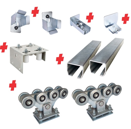 [CANTI-C8MN-KIT] Complete Heavy Duty Cantilever Sliding Gate Hardware Kit (Heavy Duty)