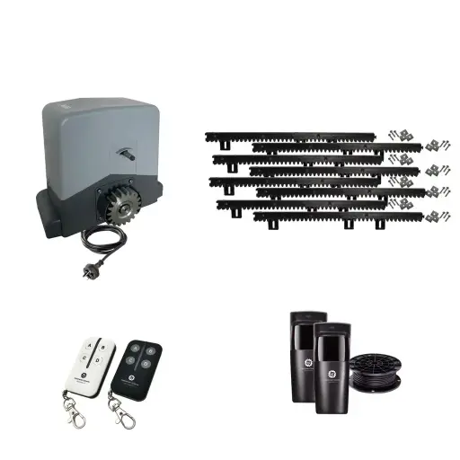 [TITAN1000-AC-I] Titan 1000 Automatic Sliding Driveway Gate Opener Kit - 1000kg, 240V, Sliding Gate Motor, with Safety Photocells