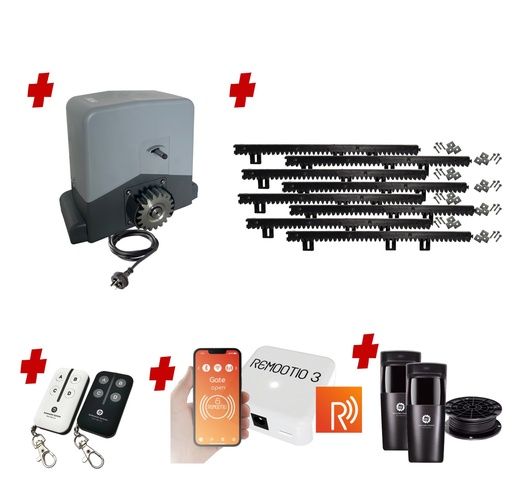[TITAN1000-AC-R] Remootio Titan 1000 Sliding Driveway Gate Opener Kit Electric 240V Automatic Heavy Duty POWERFUL Design