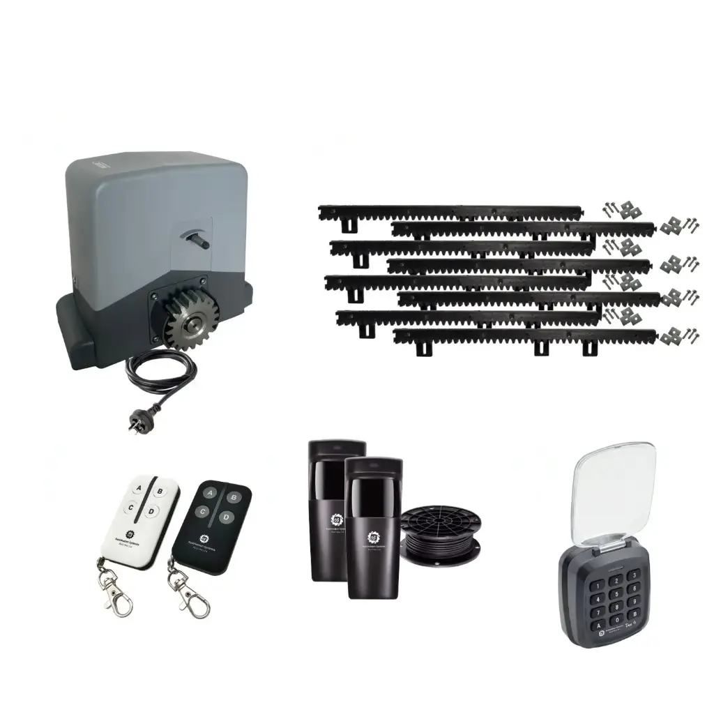 Titan 1000 STRONG 240V Automatic Sliding Driveway Gate Opener Kit with ...