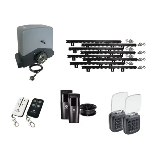 [TITAN1000-AC-AP] Titan 1000 240V Automatic Sliding Driveway Gate Opener Kit with TWO Keypads