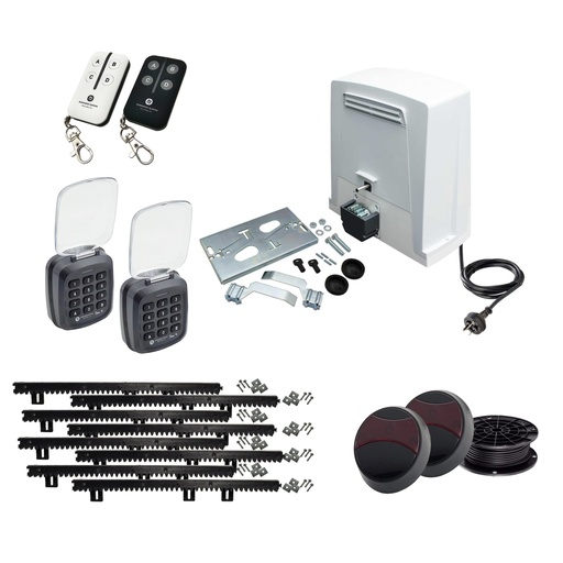 [BKV1500-P-AP] BKV 1500 Super Duty 36V Sliding Gate Opener 1500KG (with Dual Keypads) Limit Switches and Encoder Made in Italy