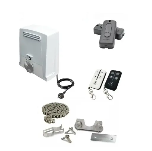 [BKV1500-CHAIN-P-CI-2] Chain Drive Super Duty COMMERCIAL GRADE Automatic Sliding Gate With BKV1500 Electric Sliding Gate Motor Kit (1500KG/20M MAX)