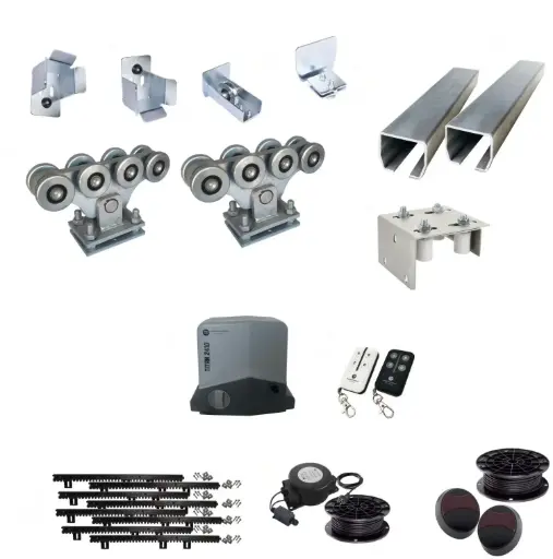[CANTI-C8MN-TITAN2410-E-I] Complete Automatic Heavy Duty Cantilever System With Titan Electric Low Voltage Gate Motor Kit (Heavy Duty)