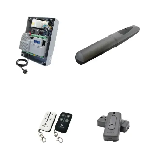 [AXO5-1S-ZLX24-P-I] Single Swing Gate Automation Installer and Trade Kit Super Duty Linear Actuator 1000KG with Limit Stops and Encoder Made in Italy