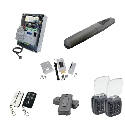[AXO3-1S-ZLX24-P-AP] Single Swing Gate Automation Access Pro Kit Super Duty Linear Actuator 800KG with Limit Stops and Encoder Made in Italy