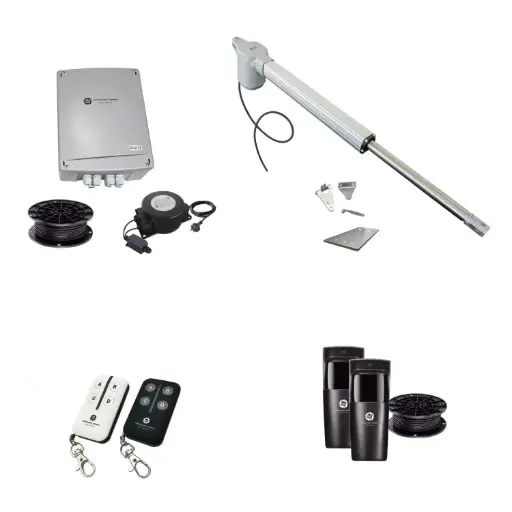 [V5-1S-E-I] Viper 5 Long Stroke ITALIAN Low Voltage 24V Automatic Swing Driveway Gate Opener 24 Volt Kit ROBUST Heavy Duty Design for Trade Installers