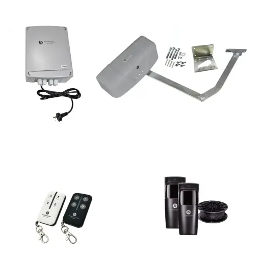 [RAPTOR-1S-P-I] RAPTOR Extra Heavy Duty ITALIAN Electric 24V Low Voltage Automatic Swing Driveway Gate Opener Kit ROBUST Heavy Duty Design for Trade Installers